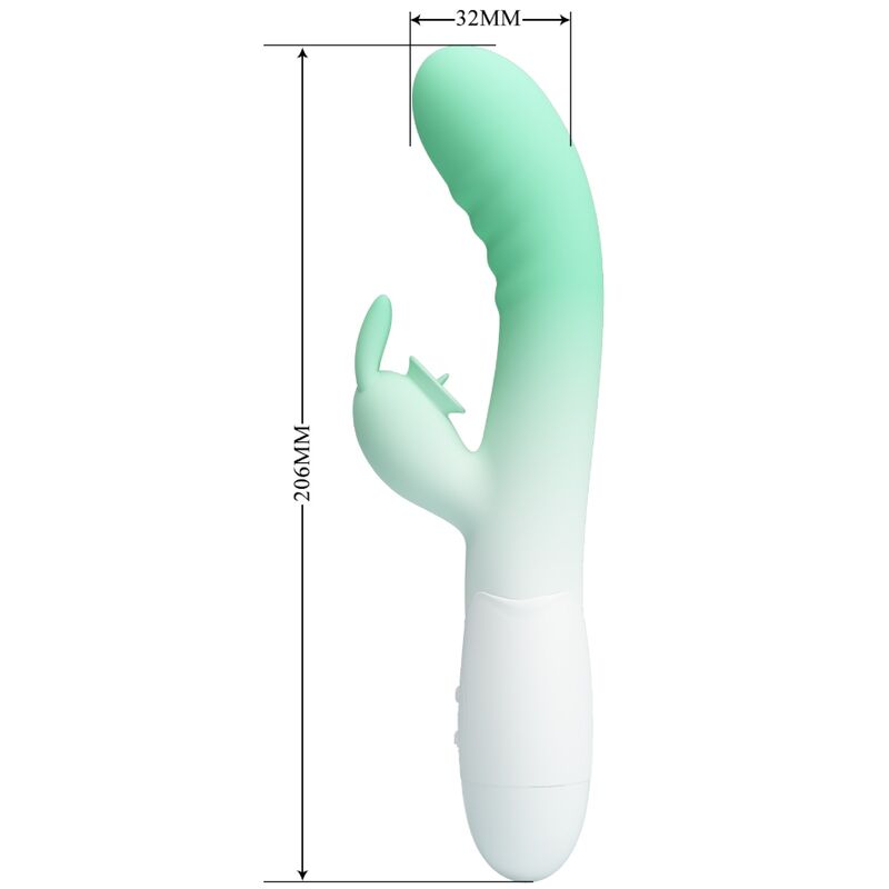PRETTY LOVE - CERBERUS RABBIT VIBRATOR 3O VIBRATIONS GREEN - Toys "n" Us