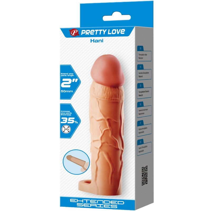 PRETTY LOVE - CHANE PENIS EXTENDER COVER FLESH - Toys "n" Us