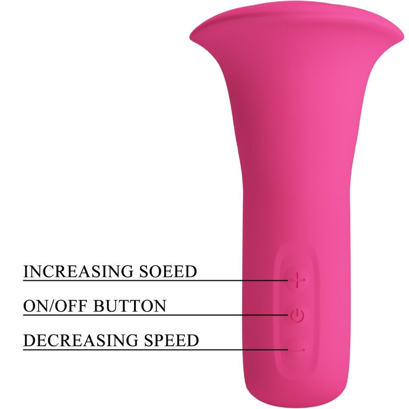 PRETTY LOVE - CLYDE ORAL VIBRATOR VIBRATING TONGUE 12 VIBRATIONS PINK - Toys "n" Us