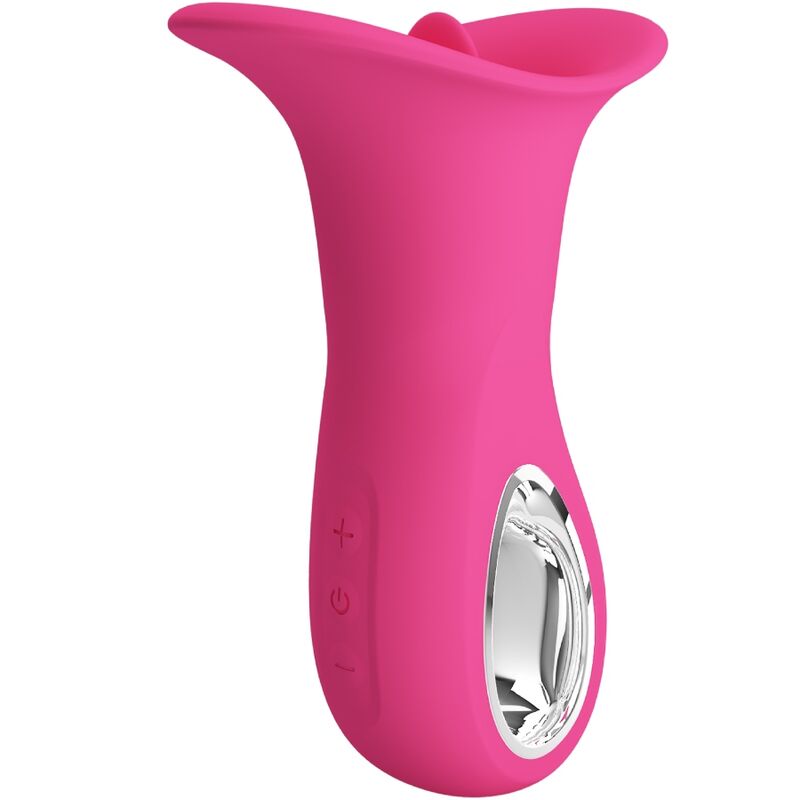 PRETTY LOVE - CLYDE ORAL VIBRATOR VIBRATING TONGUE 12 VIBRATIONS PINK - Toys "n" Us