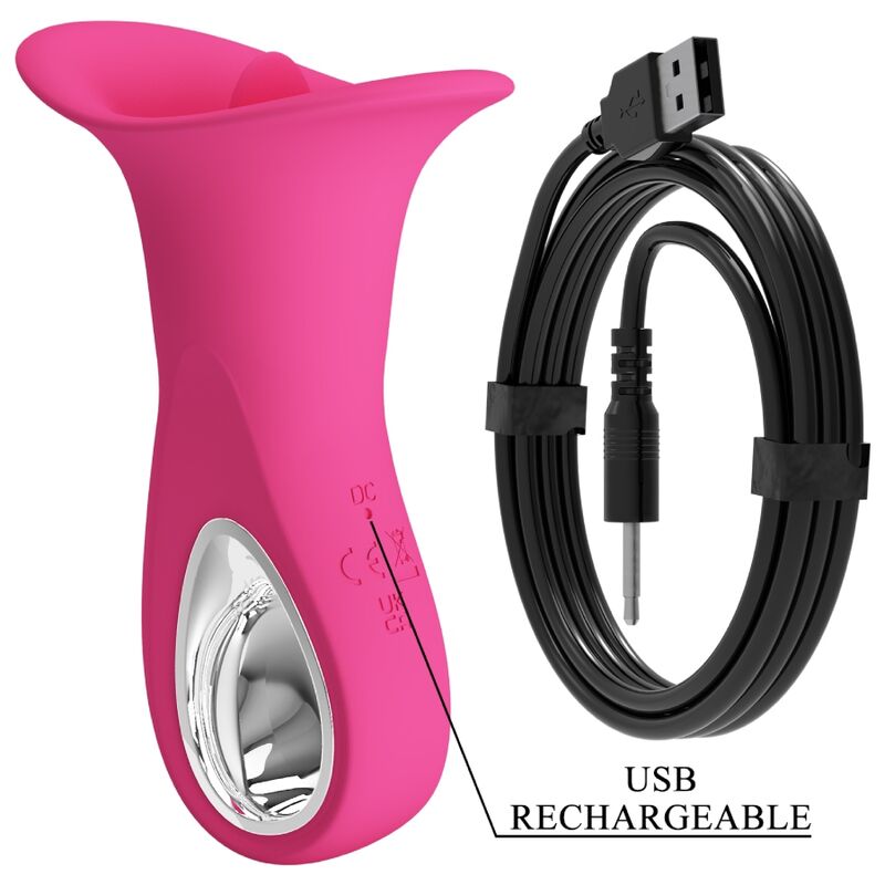 PRETTY LOVE - CLYDE ORAL VIBRATOR VIBRATING TONGUE 12 VIBRATIONS PINK - Toys "n" Us