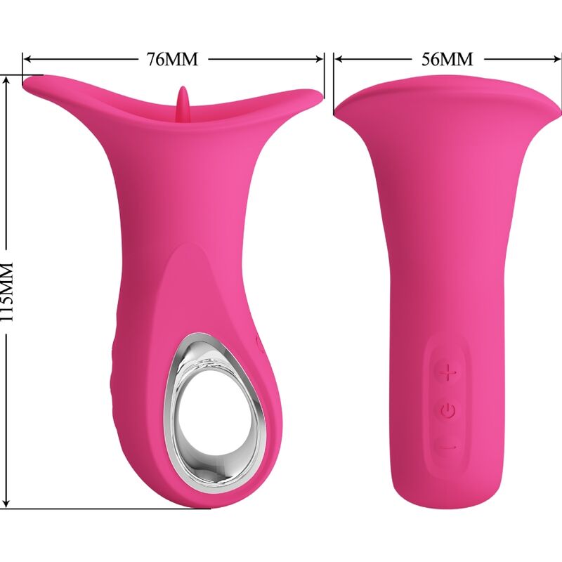 PRETTY LOVE - CLYDE ORAL VIBRATOR VIBRATING TONGUE 12 VIBRATIONS PINK - Toys "n" Us