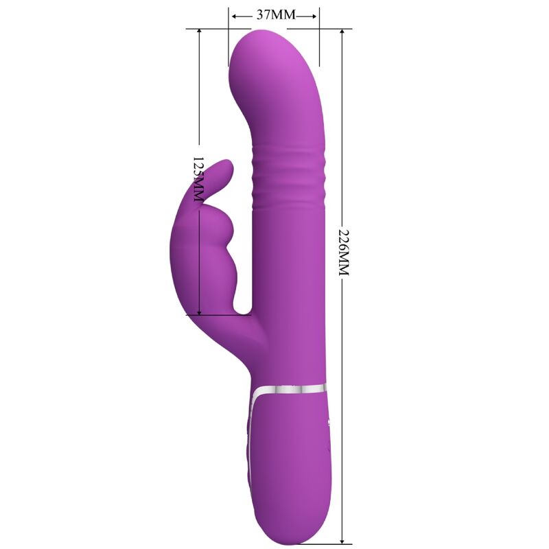 PRETTY LOVE - COALE 4 IN 1 MULTIFUNCTION RABBIT VIBRATOR PURPLE - Toys "n" Us