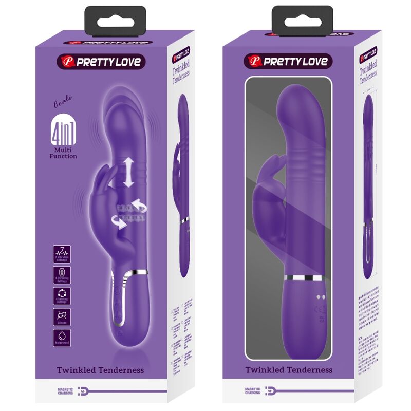 PRETTY LOVE - COALE VIBRADOR COELHO 4 EM 1 ROXO - Toys "n" Us