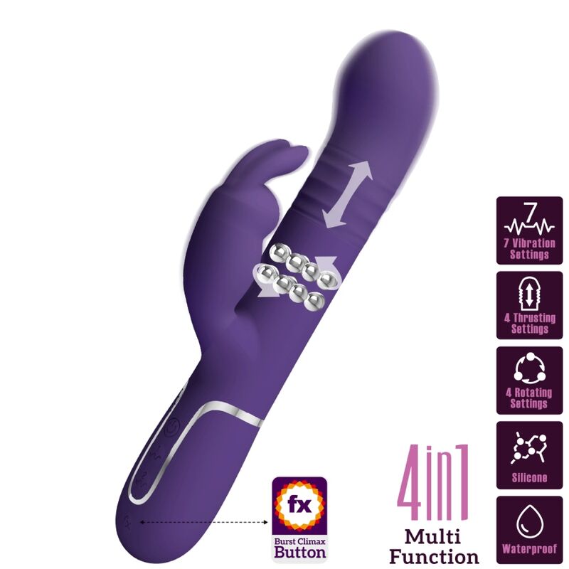 PRETTY LOVE - COALE VIBRADOR COELHO 4 EM 1 ROXO - Toys "n" Us