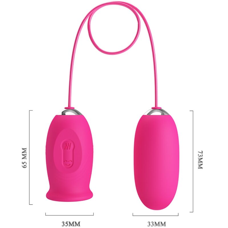 PRETTY LOVE - DAISY VIBRATING EGG + CLITORIS STIMULATING TONGUE PINK - Toys "n" Us