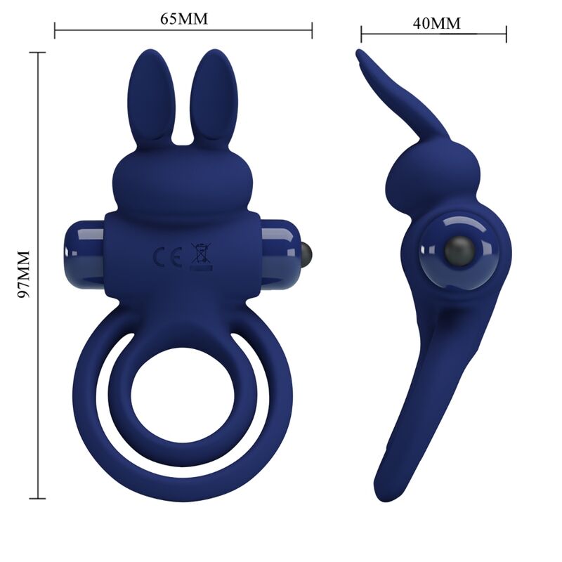 PRETTY LOVE - DAREY DOUBLE VIBRATING RING RABBIT BLUE - Toys "n" Us