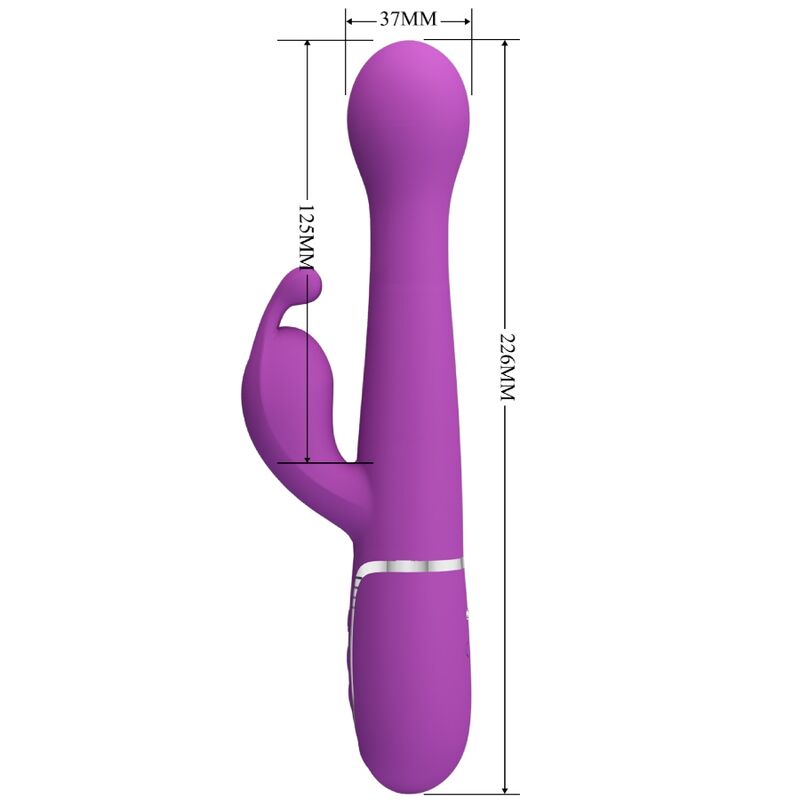 PRETTY LOVE - DEJON 3 IN 1 MULTIFUNCTION RABBIT VIBRATOR PURPLE - Toys "n" Us