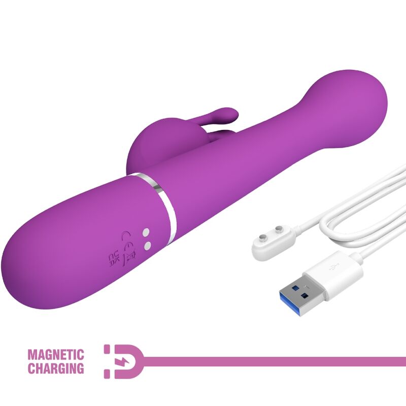 PRETTY LOVE - DEJON 3 IN 1 MULTIFUNCTION RABBIT VIBRATOR PURPLE - Toys "n" Us