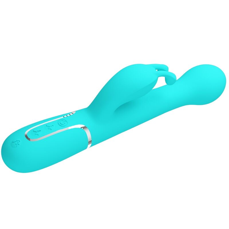 PRETTY LOVE - DEJON RABBIT VIBRATOR 3 IN 1 MULTIFUNCTION AQUA GREEN - Toys "n" Us