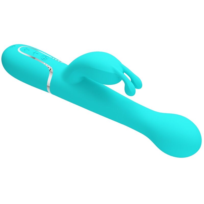 PRETTY LOVE - DEJON RABBIT VIBRATOR 3 IN 1 MULTIFUNCTION AQUA GREEN - Toys "n" Us