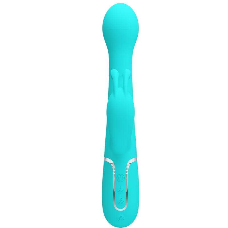 PRETTY LOVE - DEJON RABBIT VIBRATOR 3 IN 1 MULTIFUNCTION AQUA GREEN - Toys "n" Us