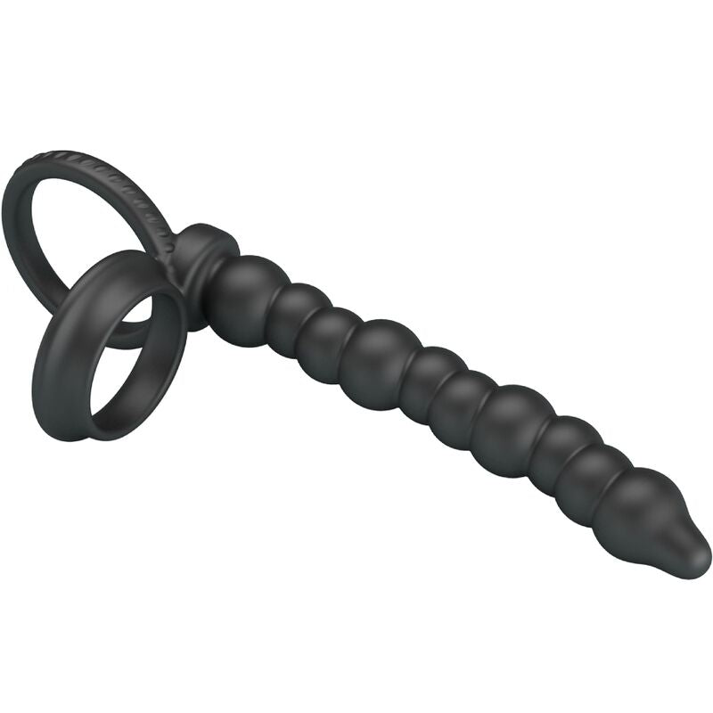 PRETTY LOVE - DILLION DOUBLE PENETRATION COCK RING BLACK - Toys "n" Us