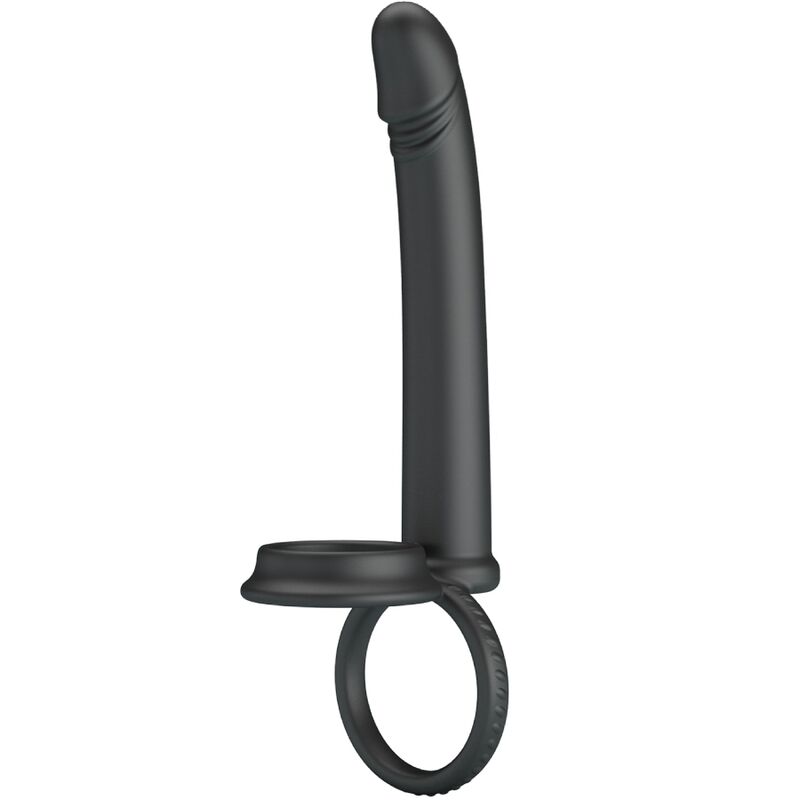 PRETTY LOVE - DILLION DOUBLE PENETRATION DOUBLE COCK RING BLACK - Toys "n" Us