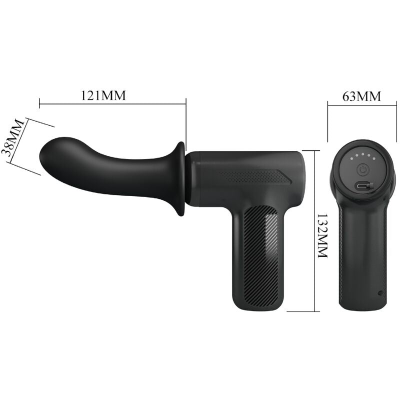 PRETTY LOVE - DJ DOCTOR MASSAGER 5 SETTINGS BLACK - Toys "n" Us