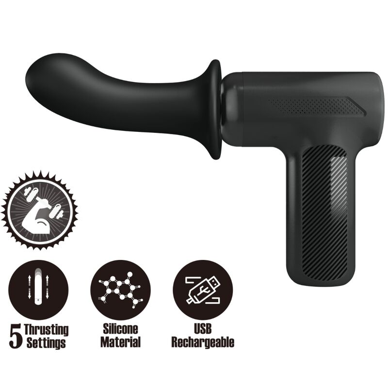 PRETTY LOVE - DJ DOCTOR MASSAGER 5 SETTINGS BLACK - Toys "n" Us