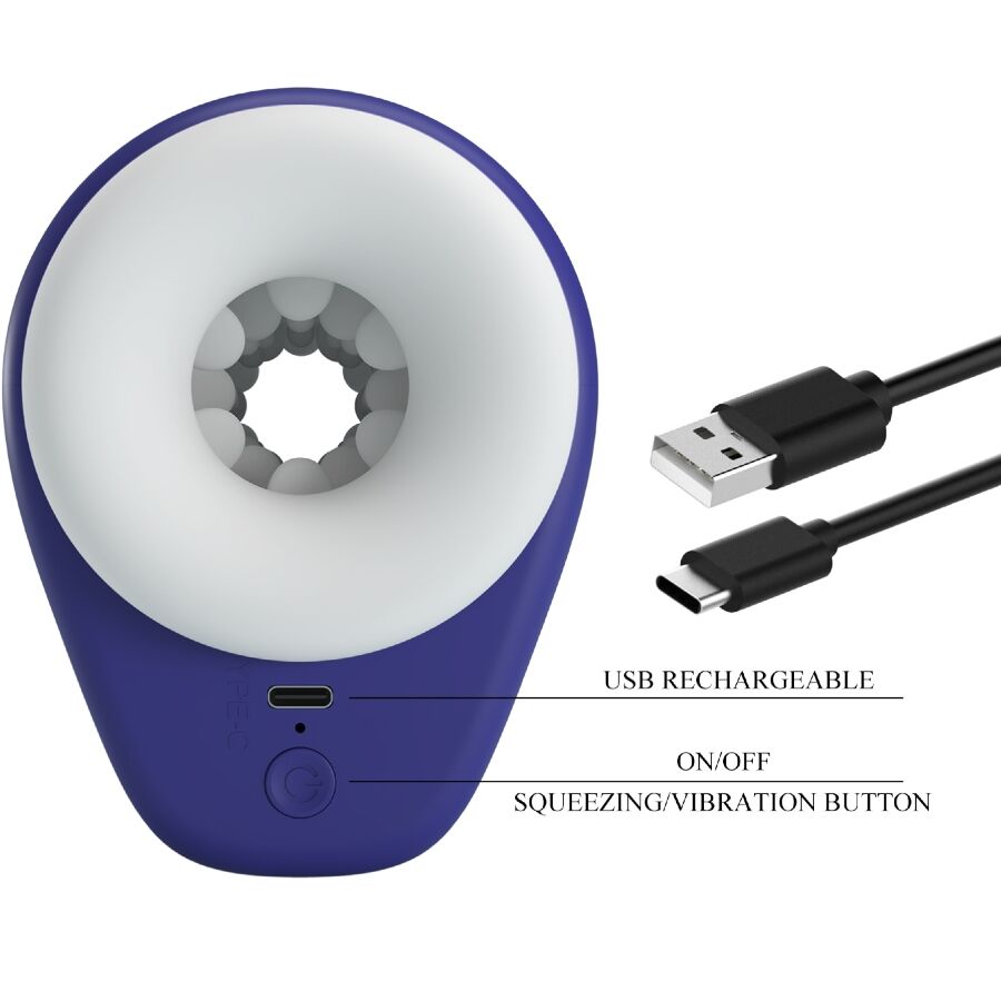 PRETTY LOVE - DJ LADY MALE MASTURBATOR WITH VIBRATION 5 SETTINGS PURPLE - Toys "n" Us