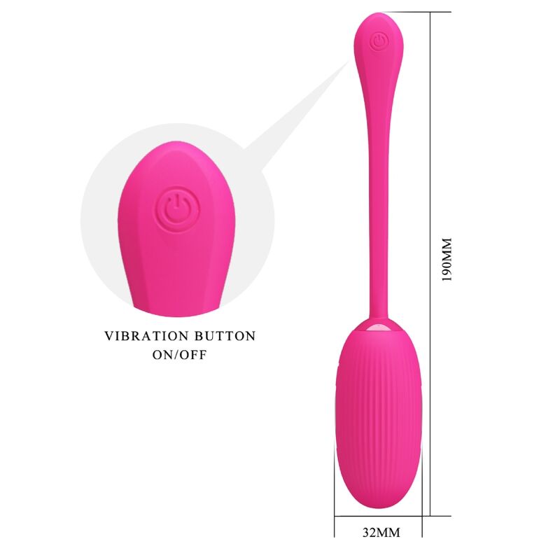 PRETTY LOVE - DOREEN OVO VIBRANTE RECARREGÁVEL MAGENTA CONTROLE REMOTO - Toys "n" Us