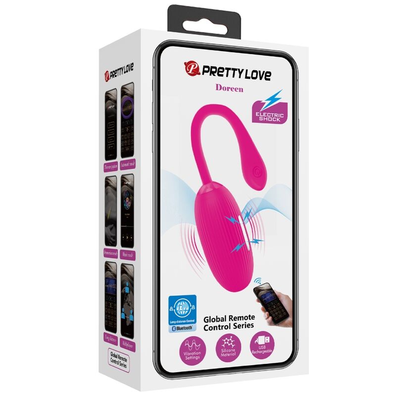 PRETTY LOVE - DOREEN OVO VIBRANTE RECARREGÁVEL MAGENTA CONTROLE REMOTO - Toys "n" Us