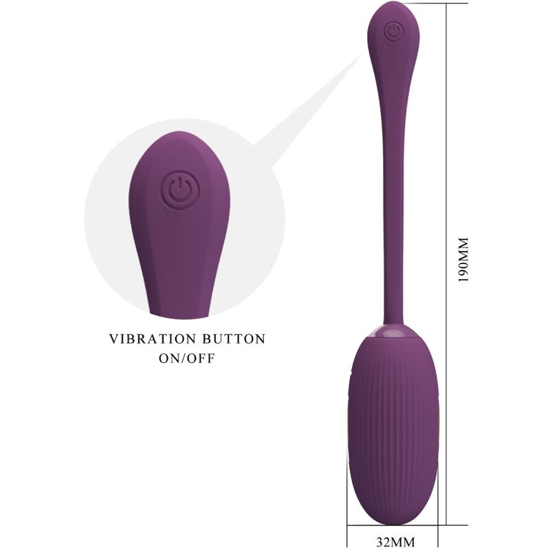PRETTY LOVE - DOREEN OVO VIBRATÓRIO RECARREGVEL ROXO - Toys "n" Us