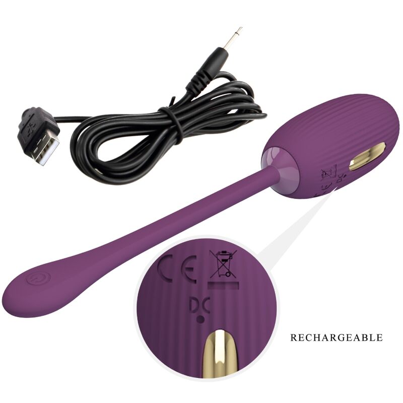 PRETTY LOVE - DOREEN OVO VIBRATÓRIO RECARREGVEL ROXO - Toys "n" Us