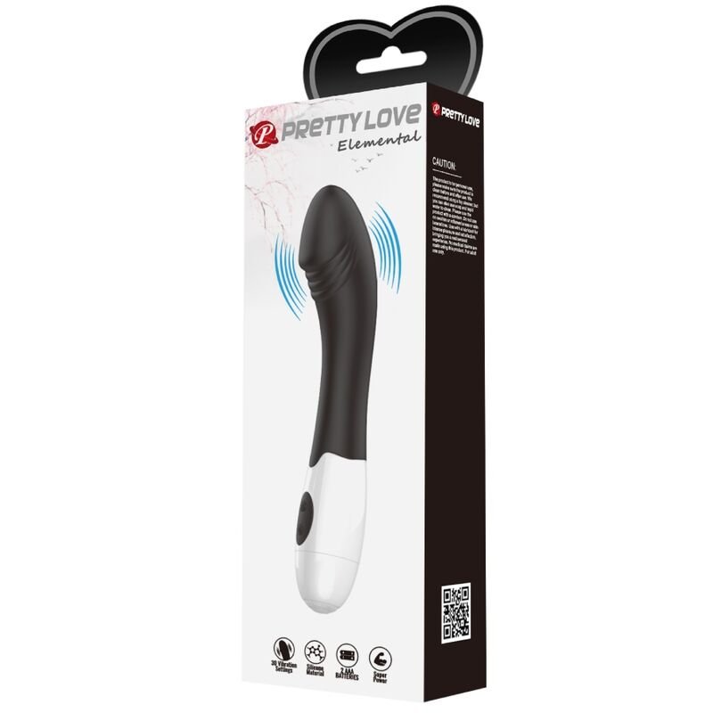 PRETTY LOVE - ELEMENTAL VIBRADOR G - SPOT 30 MODOS PRETO - Toys "n" Us