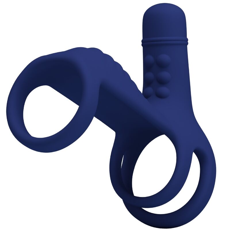 PRETTY LOVE - ELISH VIBRATING RING WITH EXTENSION BLUE - Toys "n" Us