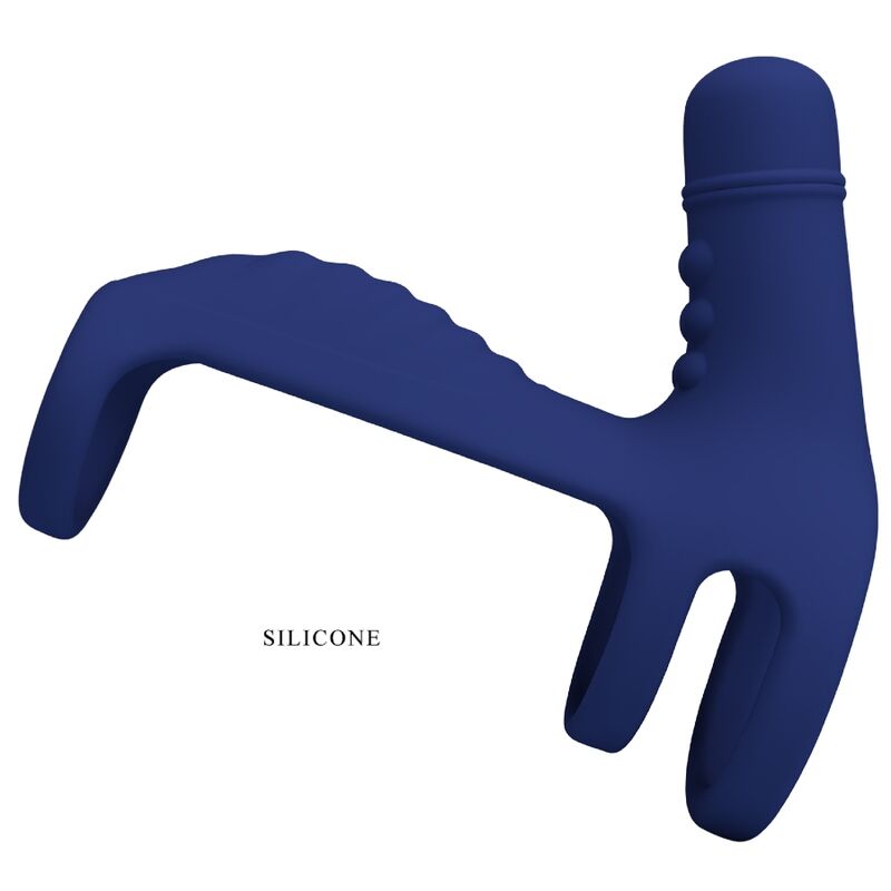 PRETTY LOVE - ELISH VIBRATING RING WITH EXTENSION BLUE - Toys "n" Us
