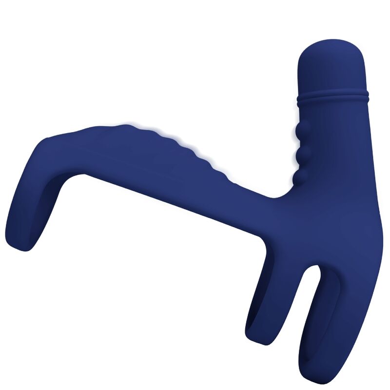 PRETTY LOVE - ELISH VIBRATING RING WITH EXTENSION BLUE - Toys "n" Us