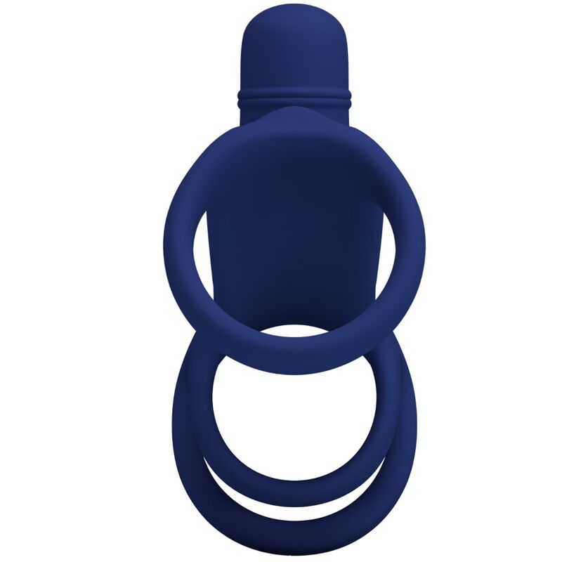 PRETTY LOVE - ELISH VIBRATING RING WITH EXTENSION BLUE - Toys "n" Us