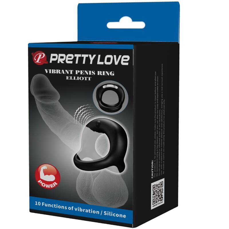 PRETTY LOVE - ELLIOTT BLACK VIBRATOR RING - Toys "n" Us