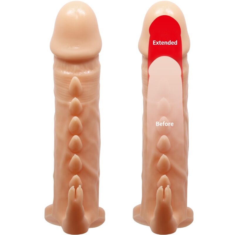PRETTY LOVE - EMMIT PENIS SLEEVE + CLITORIS STIMULATOR FLESH - Toys "n" Us