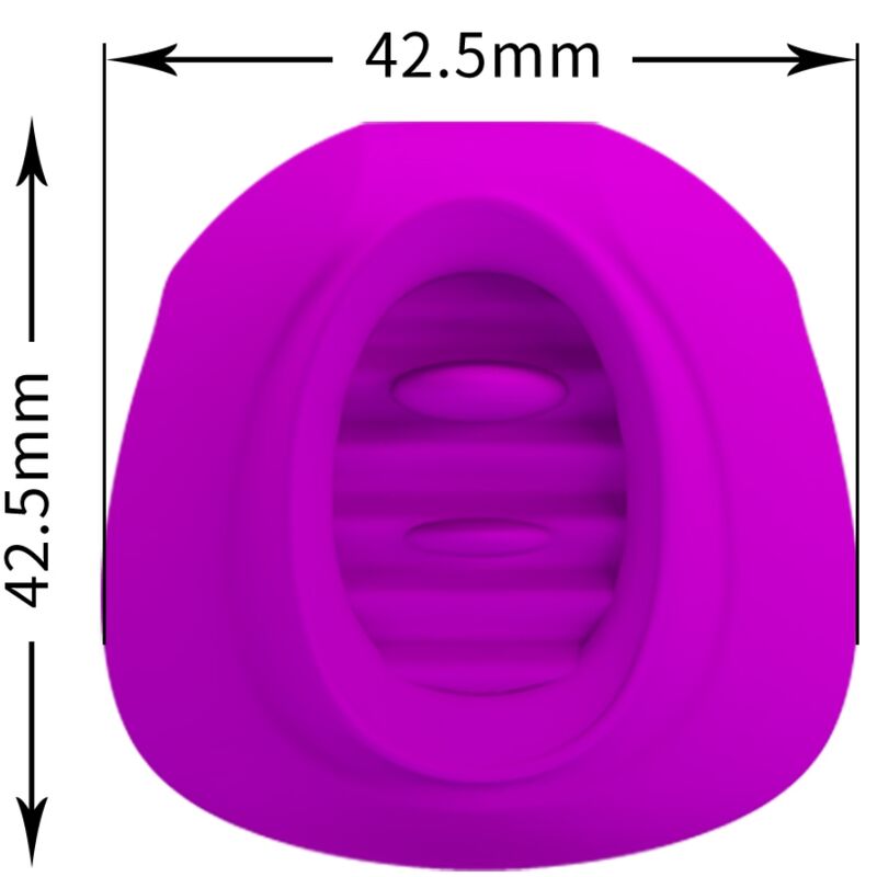 PRETTY LOVE - ESTELLE TONGUE CLITORIS STIMULATOR 12 VIBRATIONS PURPLE - Toys "n" Us