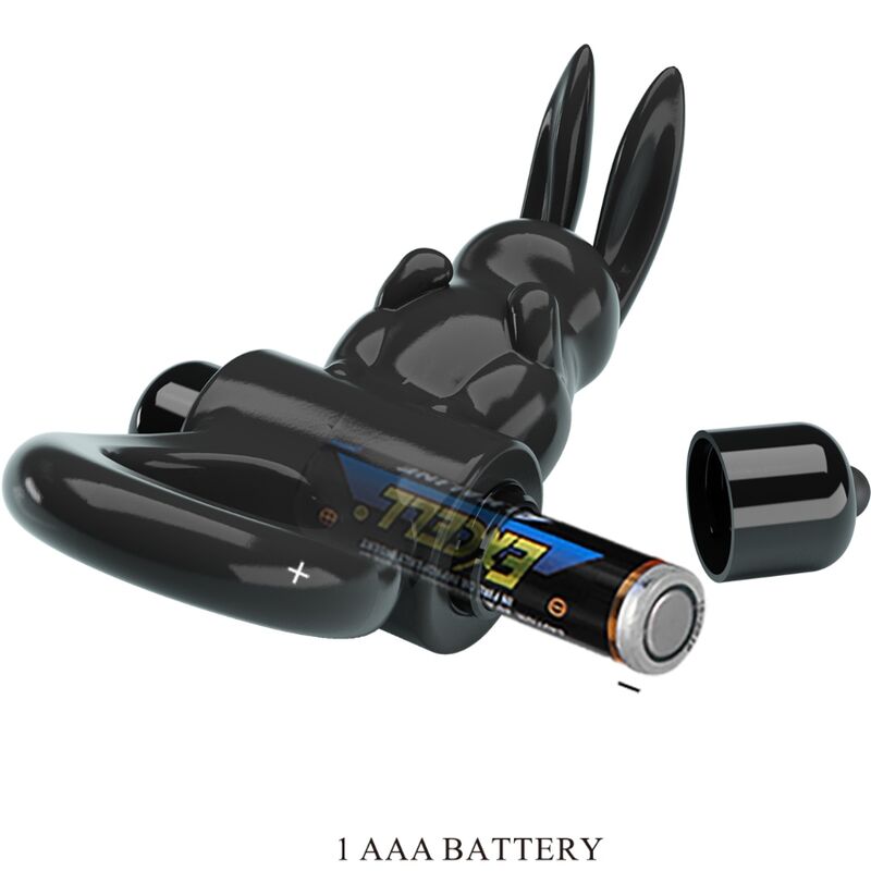 PRETTY LOVE - EXCITING RING RABBIT VIBRATOR RING 10 VIBRATIONS BLACK - Toys "n" Us