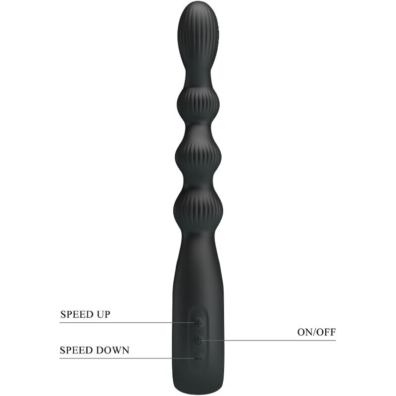 PRETTY LOVE - FEDERER ANAL VIBRATOR 12 VIBRATIONS BLACK - Toys "n" Us