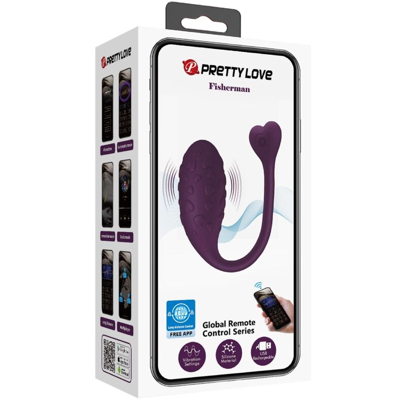 PRETTY LOVE - FISHERMAN APP CONTROLLED VIBRATING EGG LILA - Toys "n" Us