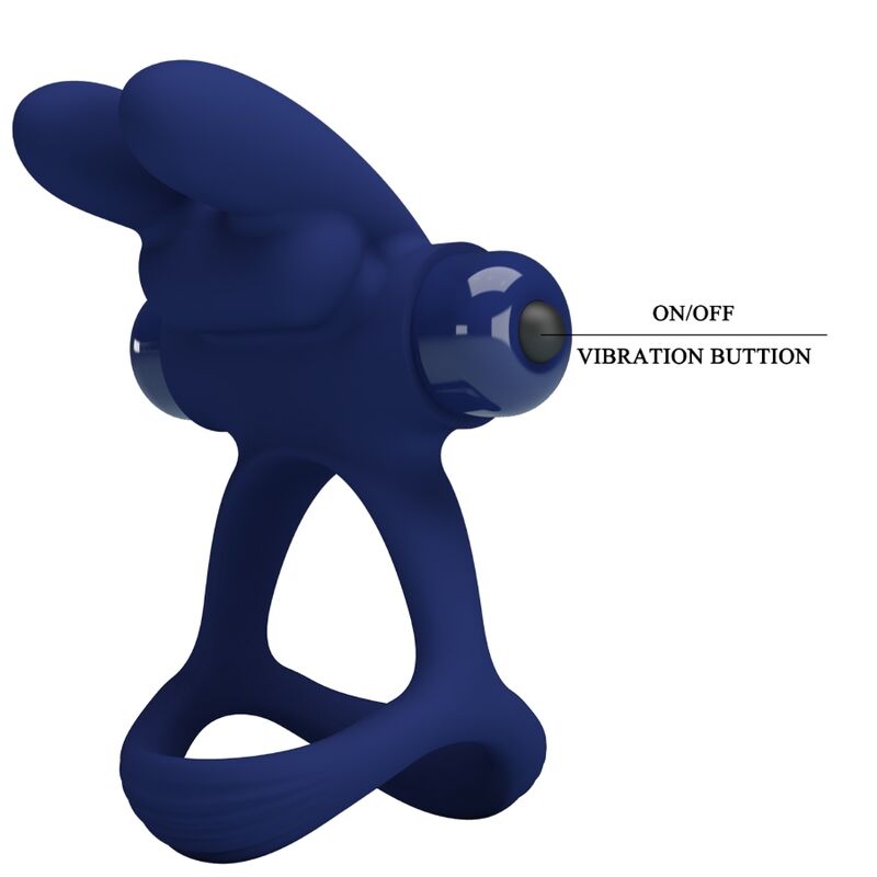 PRETTY LOVE - FRANCISCO DOUBLE VIBRATING RING RABBIT BLUE - Toys "n" Us