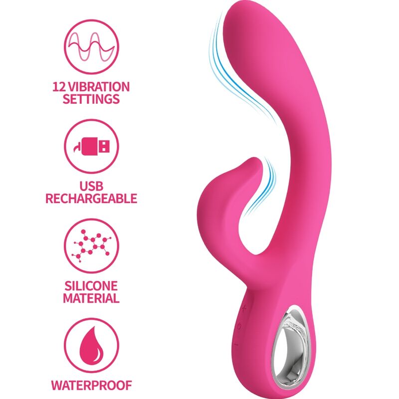 PRETTY LOVE - FRITZ RABBIT VIBRATOR 12 VIBRATIONS PINK - Toys "n" Us