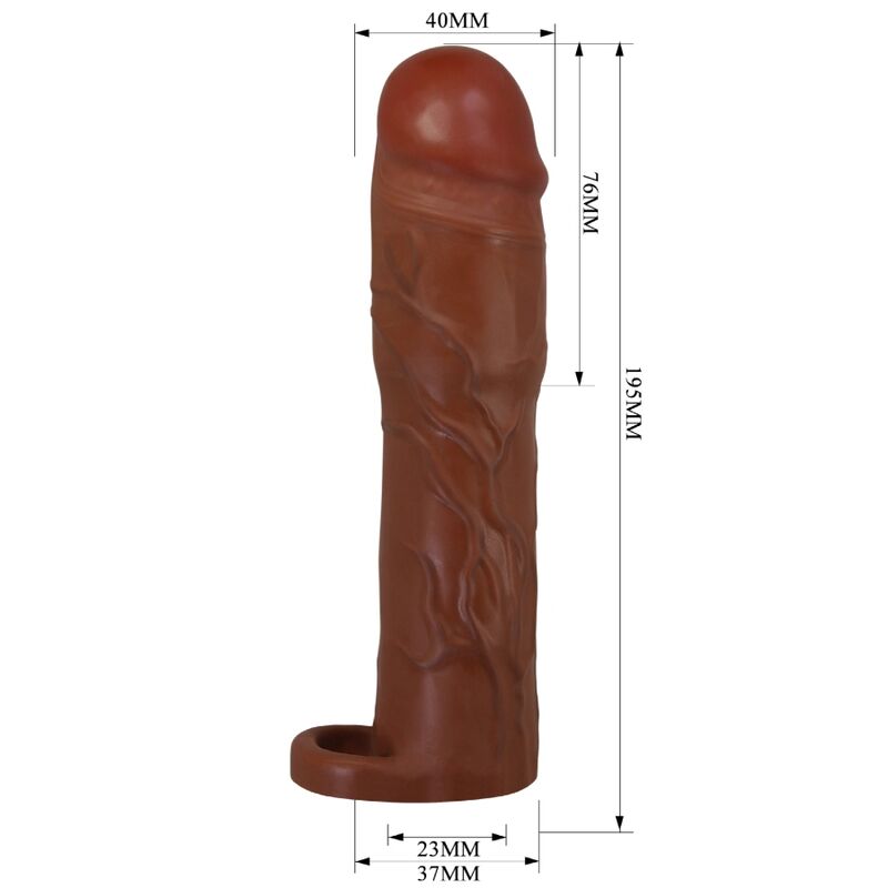 PRETTY LOVE - GERD PENIS SLEEVE WITH 7.6 CM EXTENSION MULATTO - Toys "n" Us
