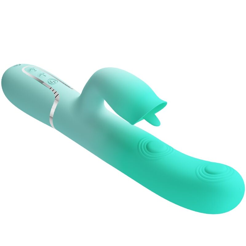 PRETTY LOVE - GIGI MULTIFUNCTION RABBIT VIBRATOR AQUA GREEN - Toys "n" Us