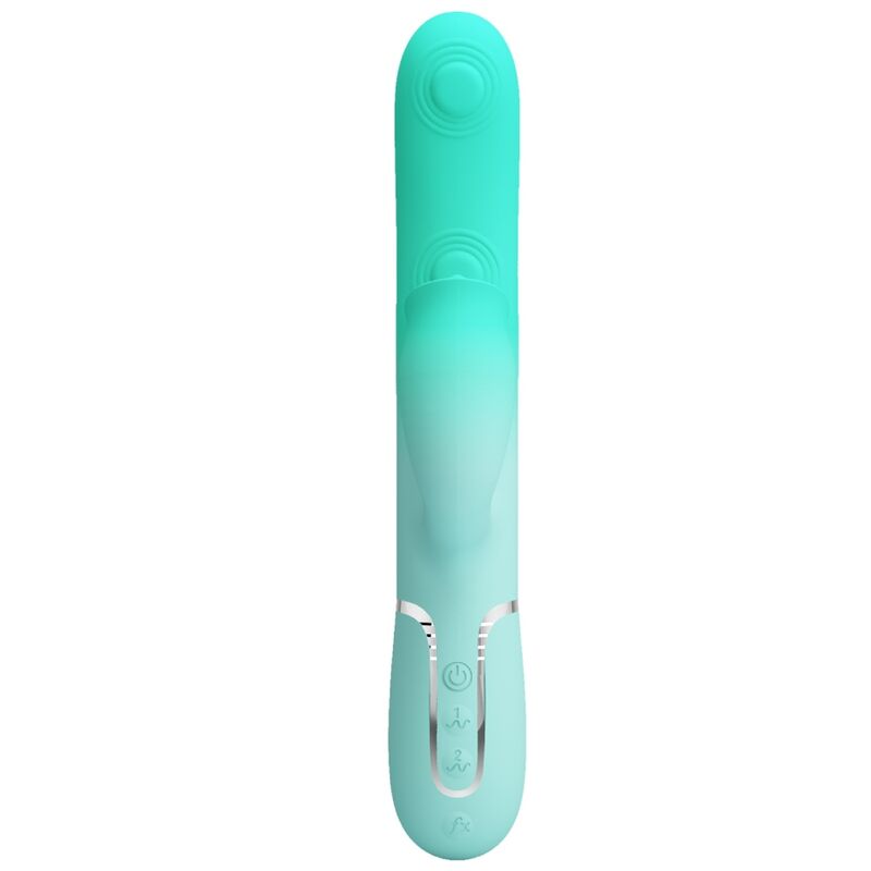 PRETTY LOVE - GIGI MULTIFUNCTION RABBIT VIBRATOR AQUA GREEN - Toys "n" Us