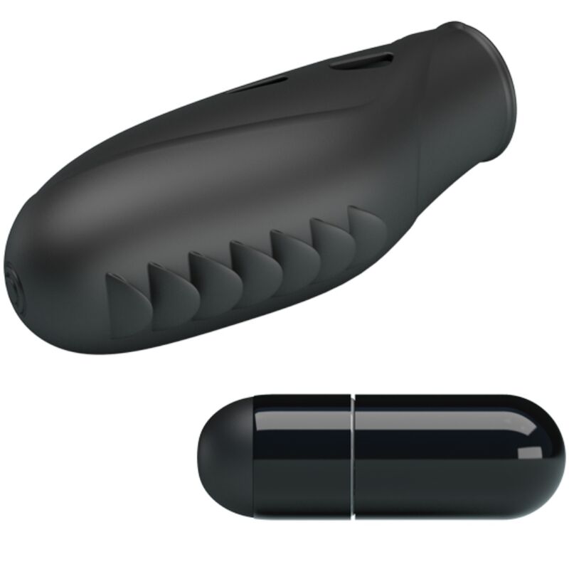 PRETTY LOVE - GILO SILICONE FINGER VIBRATOR BLACK - Toys "n" Us