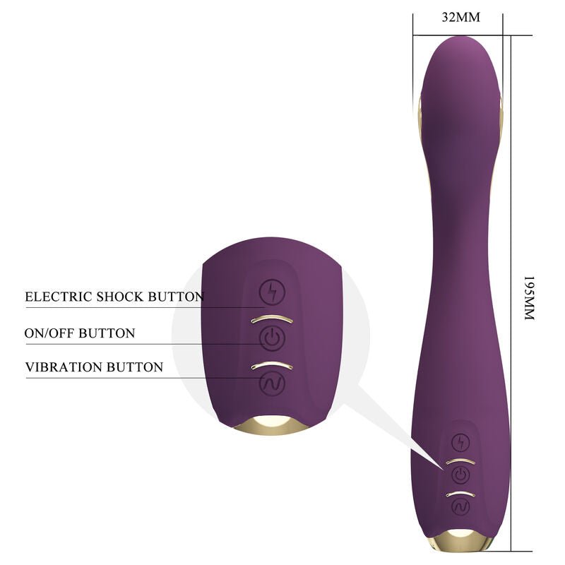 PRETTY LOVE - HECTOR VIBRADOR ELECTROSHOCK POR APP CONTROL ROXO - Toys "n" Us