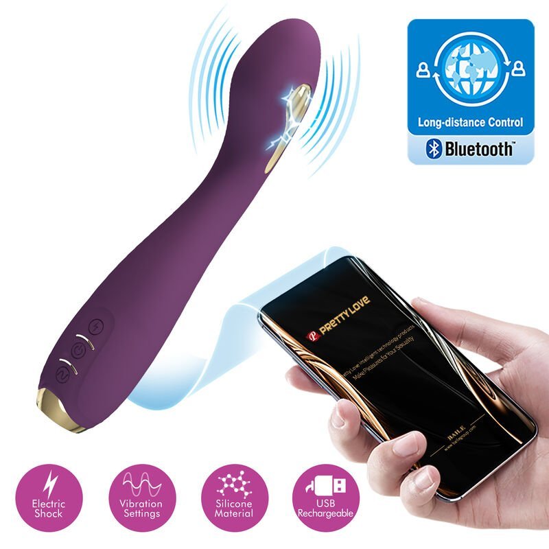 PRETTY LOVE - HECTOR VIBRADOR ELECTROSHOCK POR APP CONTROL ROXO - Toys "n" Us