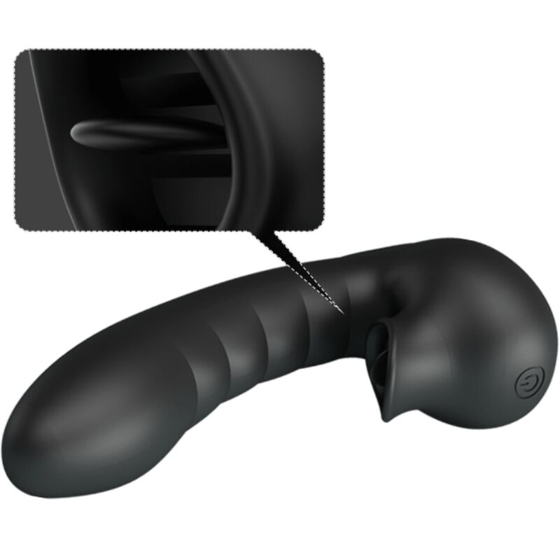 PRETTY LOVE - HOBGOBLIN VIBRATING FINGER CASE 12 VIBRATIONS + CLITORIS STIMULATOR BLACK - Toys "n" Us
