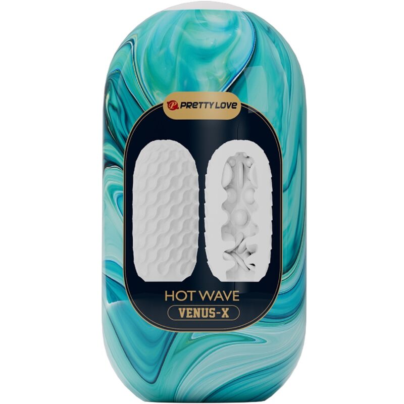PRETTY LOVE - HOT WAVE SILICONE MALE MASTURBATOR WHITE - Toys "n" Us