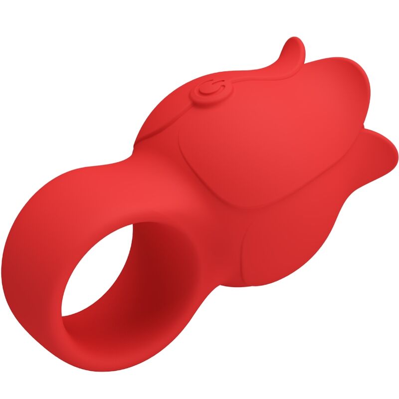 PRETTY LOVE - JAE ROSE SHAPED FINGER VIBRATOR 10 VIBRATIONS RED - Toys "n" Us