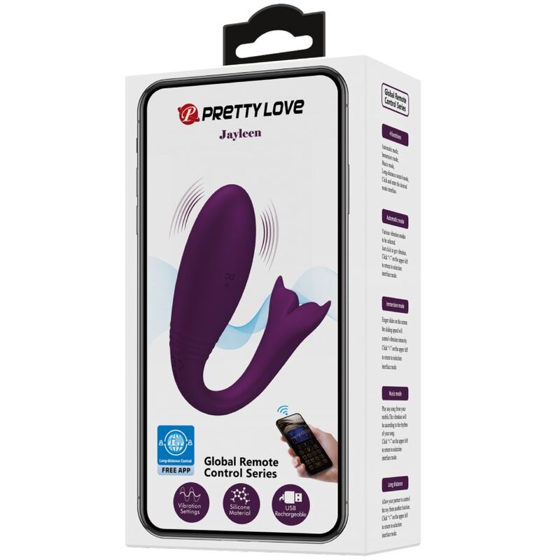 PRETTY LOVE - JAYLEEN VIBRADOR APP CONTROLE REMOTO ROXO - Toys "n" Us