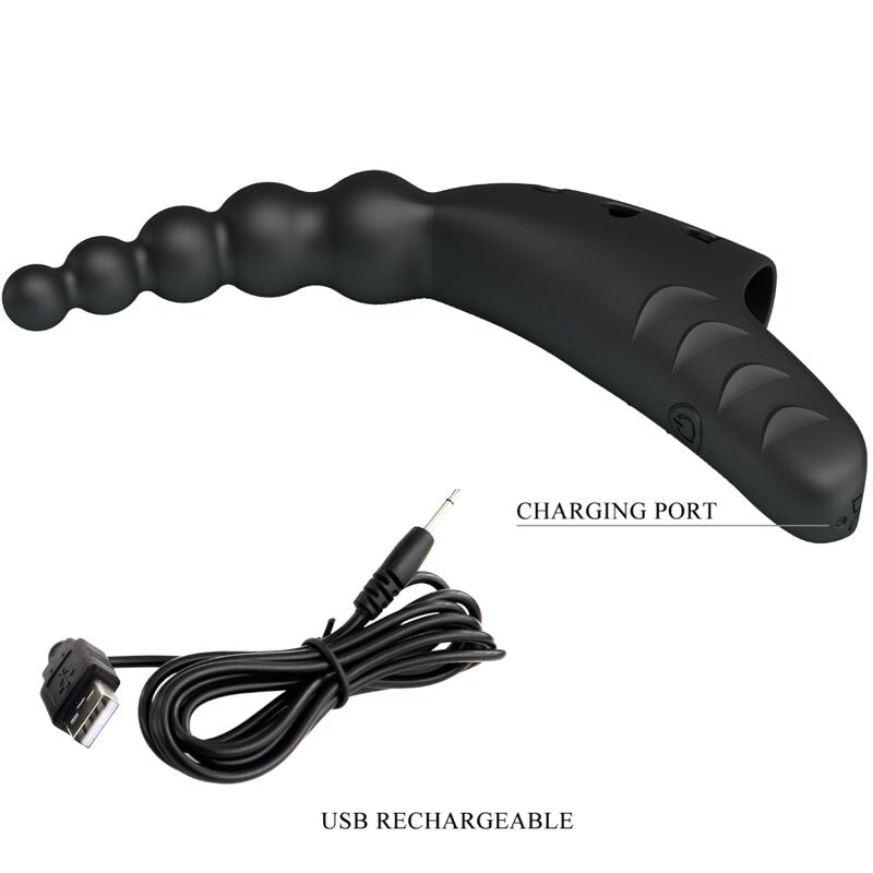 PRETTY LOVE - JORDIN FINGER VIBRATOR 10 VIBRATIONS BLACK - Toys "n" Us