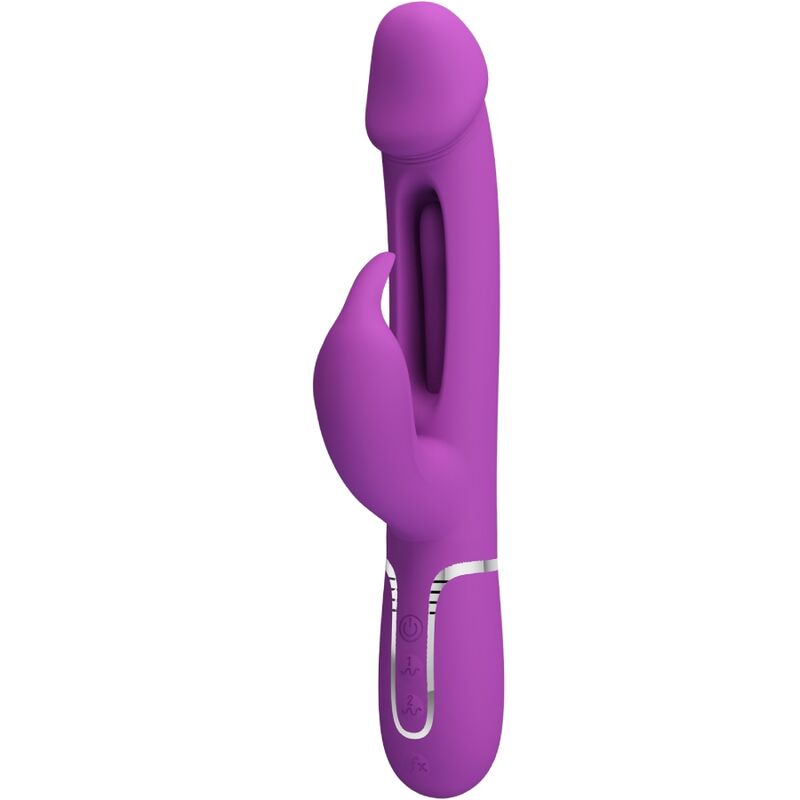PRETTY LOVE - KAMPAS 3 IN 1 MULTIFUNCTION RABBIT VIBRATOR PURPLE - Toys "n" Us